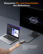 NOVOO USB C Hub 4K@60Hz HDMI Gigabit Ethernet 7-in-1 USB C Adapter MacBook Pro Air Dock,4K HDMI,3USB-A+1USB-C Datenanschlüsse,100W PD Docking Station für MacBook,Surface,Dell und mehr Typ C Geräten- NH07D-168D