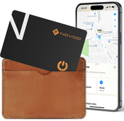 NOVOO Dünne Geldbörsen Tracker Karte Air Smart Tag Card funktioniert mit Apple Find My (nur iOS), Bluetooth Item Finder Gegenstandsortierer für Gepäckanhänger, Telefon, Reisepässe- NFC1-207C-N2
