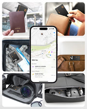 NOVOO Air Tag Karte Wallet Tracker Card Thin 1.6mm Geldbörsenfinder Kompatibel mit Apple Wo ist? APP (iOS NUR, Android Not Supported) Item Finder für Reisekoffer/Geldbeutel/Koffer- NFC2-207C-N2